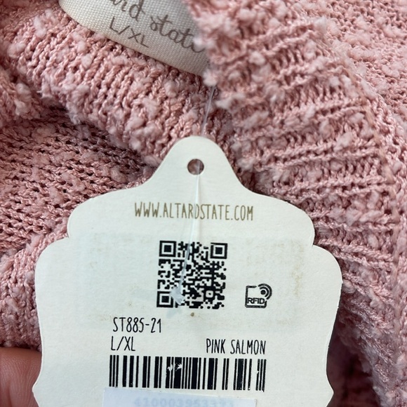 Altar’d State Salmon sweater (nwt) - Picture 3 of 3